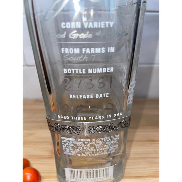 EMPTY Garrison Brothers SMALL BATCH Bourbon Whiskey Bottle 750ml - Picture 5 of 7